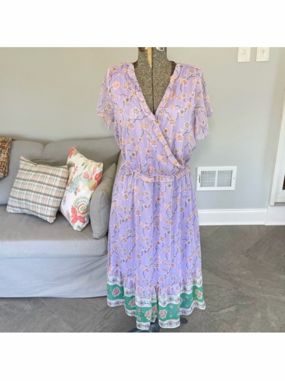 Chiffon Lauren Conrad midi dress